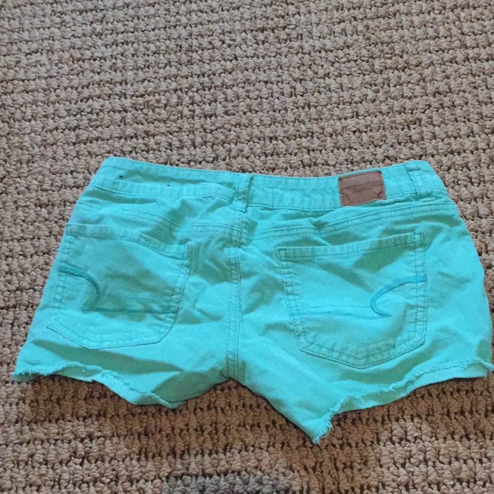 American Eagle turquoise corduroy shorts women’s
